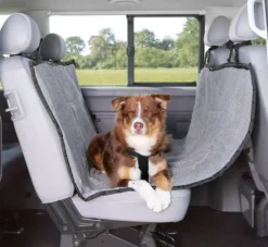 Trixie Car Seat Cover For Dogs Light Grey/Black