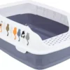 Trixie Delio Litter Tray With Rim For Cats Grey/White