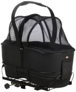 Trixie Dog Bicycle Basket For Narrow Bike Racks Black