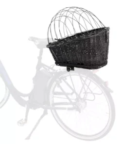 Trixie Dog Bicycle Basket With Lattice For Bike Racks Black -Pet World Outlet Sales trixie dog bicycle basket with lattice for bike racks black 2oe5.jpg