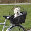 Trixie Dog Bicycle Basket With Lattice For Bike Racks Black