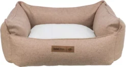 Trixie Farello Bed Square For Dogs Brown & White