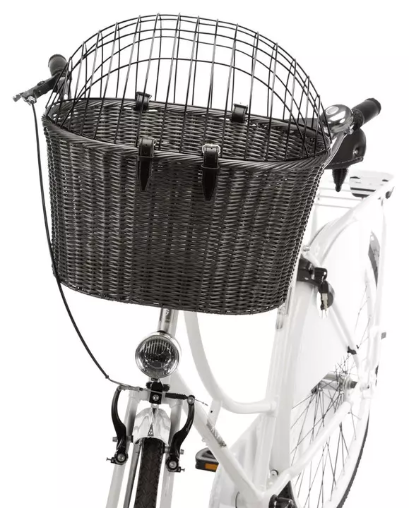 Trixie Front Bicycle Basket For Dogs Anthracite 1 Trixie Front Bicycle Basket For Dogs Anthracite