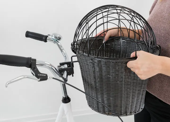 Trixie Front Bicycle Basket For Dogs Anthracite 13 Trixie Front Bicycle Basket For Dogs Anthracite - Image 13