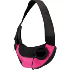 Trixie Front Carrier Sling Bag Pink/Black