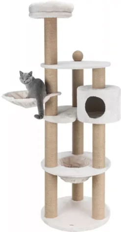 Trixie Nigella Scratching Post Light Grey For Cats