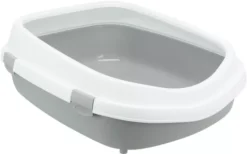 Trixie Primo Litter Tray With Rim For Cats Grey/White