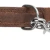 Trixie Rustic Adjustable Fatleather Leash For Dogs Dark Brown