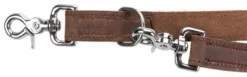 Trixie Rustic Adjustable Fatleather Leash For Dogs Dark Brown