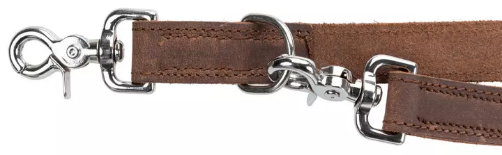 Trixie Rustic Adjustable Fatleather Leash For Dogs Dark Brown 1 Trixie Rustic Adjustable Fatleather Leash For Dogs Dark Brown