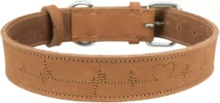 Trixie Rustic Fatleather Heartbeat Collar Brown -Pet World Outlet Sales trixie rustic fatleather heartbeat collar brown hoie.jpg