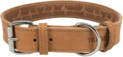 Trixie Rustic Fatleather Heartbeat Collar Brown -Pet World Outlet Sales trixie rustic fatleather heartbeat collar brown wt3v.jpg