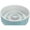 Trixie Slow Feeding Ceramic Bowl Grey/Blue