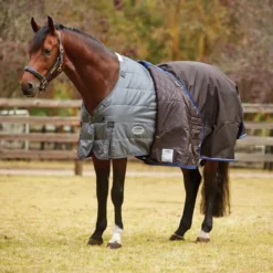 WeatherBeeta ComFiTec Ultra Cozi II Detach-A-Neck Medium/Lite -Pet World Outlet Sales weatherbeeta comfitec ultra cozi ii detachaneck mediumlite charcoalbluewhite 0x7k.jpg