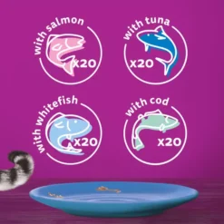 Whiskas 1+ Cat Pouches Fish Favourites Giant Pack In Jelly -Pet World Outlet Sales whiskas 1 cat pouches fish favourites giant pack in jelly qek8.jpg