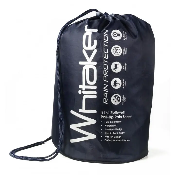Whitaker Rothwell Roll-up Rain Sheet For Horses 2 Whitaker Rothwell Roll-up Rain Sheet For Horses - Image 2